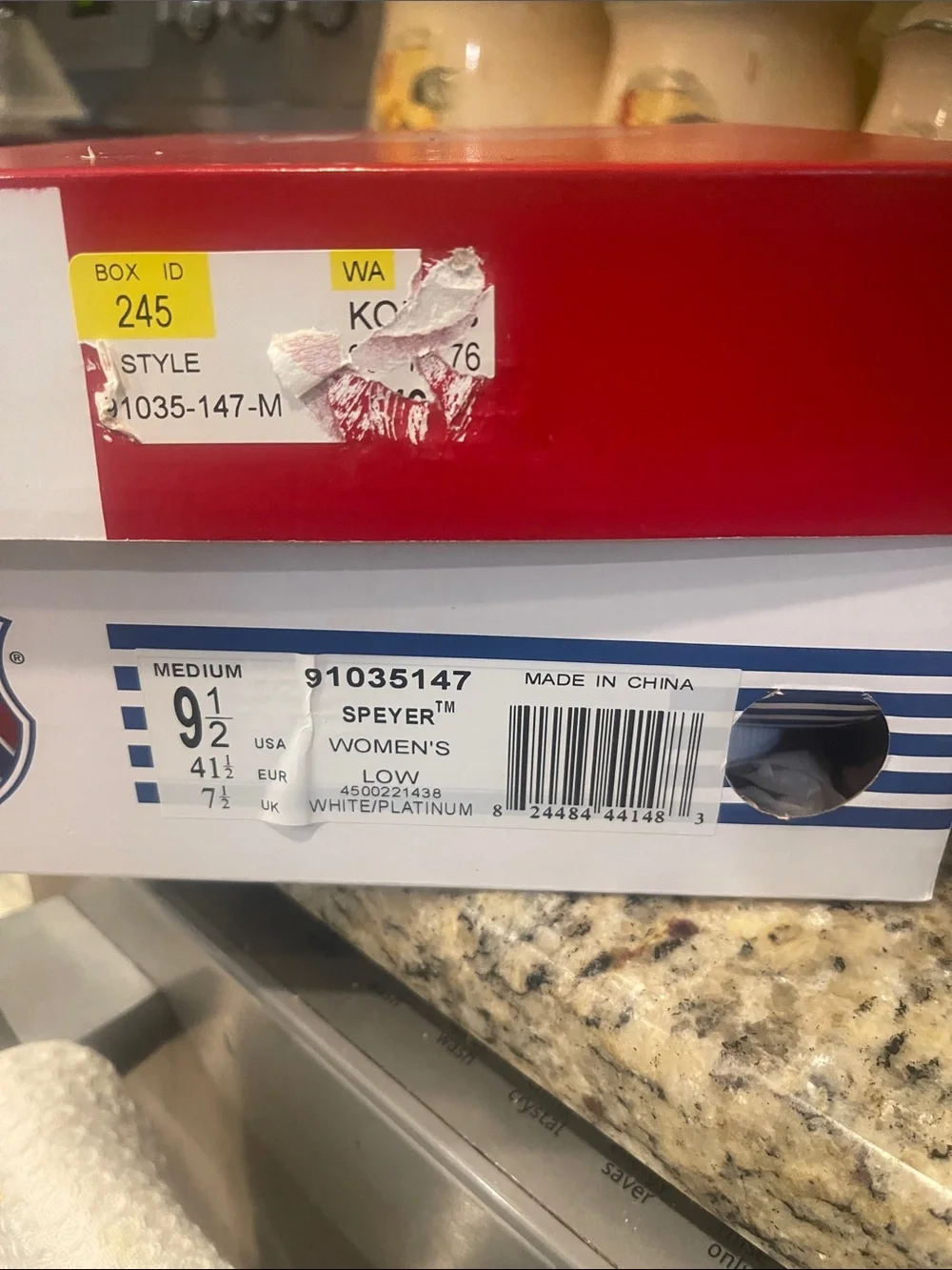 K-Swiss White Leather Sneakers